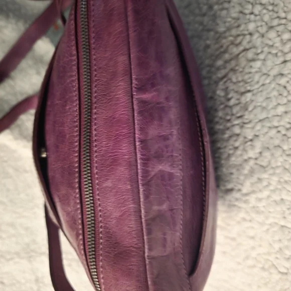 Hobo International Liza Purple Leather Crossbody Bag - Picture 12 of 12